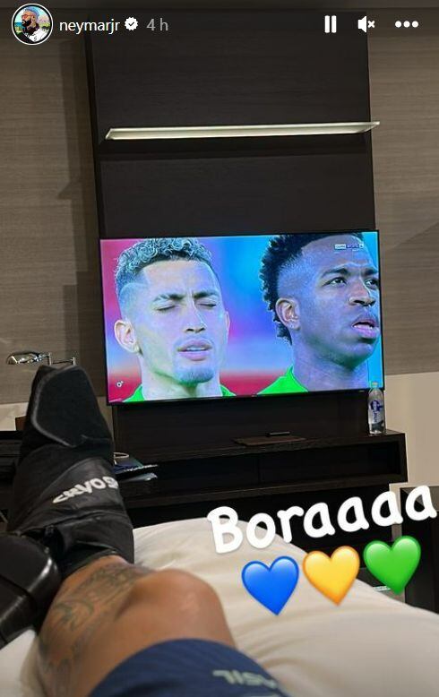 Neymar no asistió al estadio para ver el partido de Brasil en Qatar 2022. (Foto: Instagram)