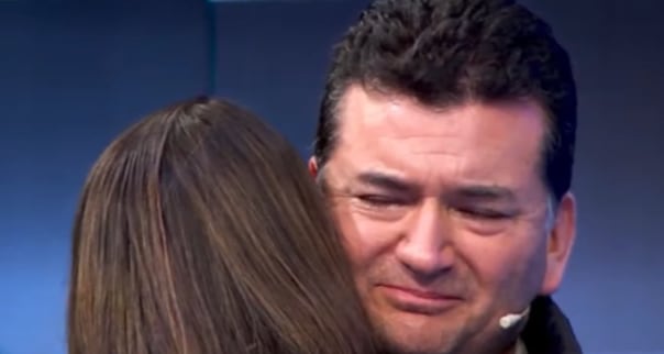 Suheyn Cipriani y su padre