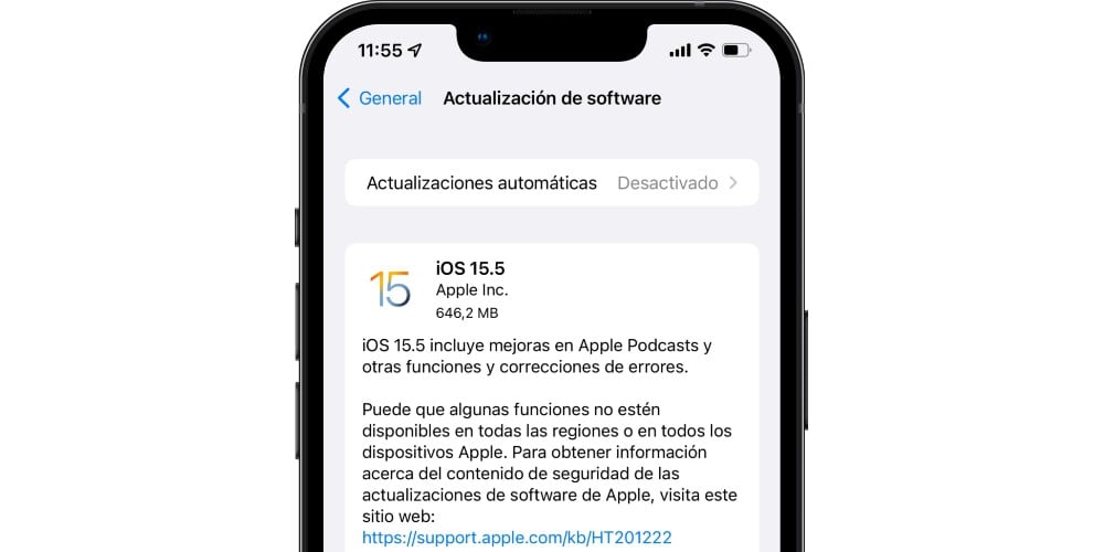 iOS 15.5.