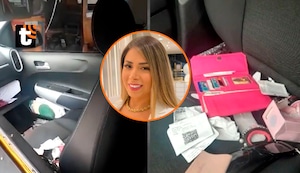 Jackeline Salazar Flores: video del momento en el que la Policía analiza vehículo de la empresaria secuestrada