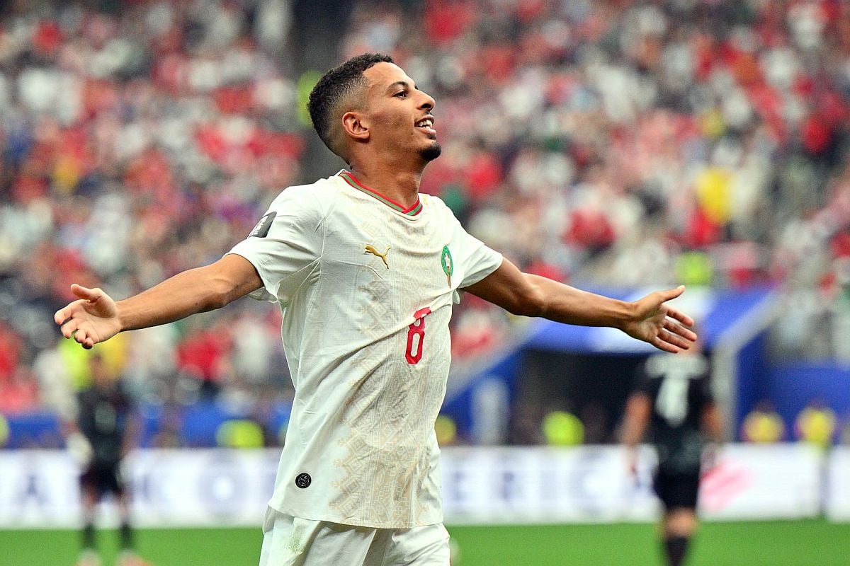 Azzedine Ounahi celebra uno de los goles de Marruecos en el triunfo 3-0 ante Canadá | EFE/EPA/SAM WASSON