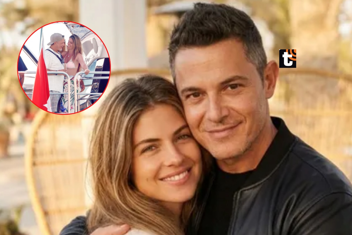 Stephanie Cayo y Alejandro Sanz disfrutan su romance en lujoso yate junto a los hijos del cantante.