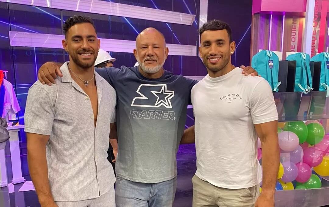 Steve Palao junto a sus famosos hijos Austid y Said. (@stevepelao)