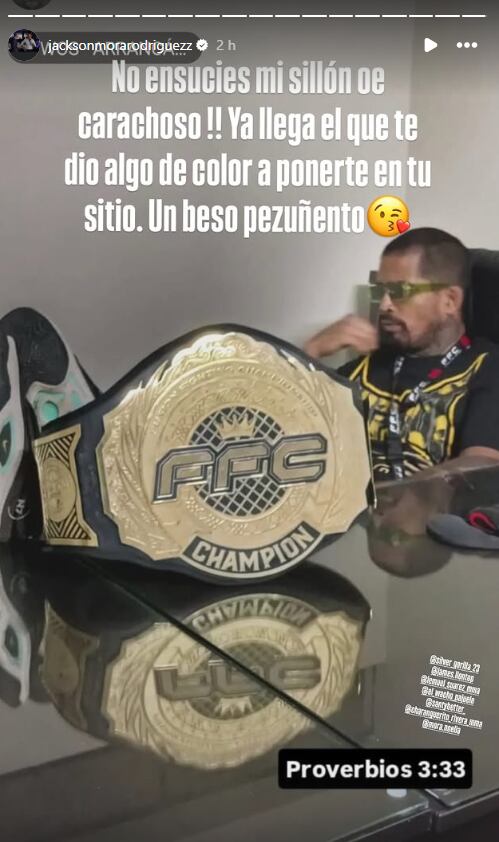 Rudy Gavidia se sienta en sillón del boxeador y él explota en redes.