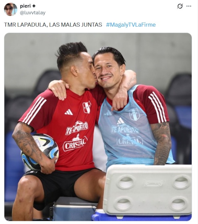 Programa de 'Magaly TV: La Firme' mostró a Lapadula con otra mujer. (Foto: X)