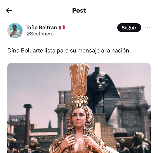 Los memes de Dina Boluarte (Foto: Twitter)