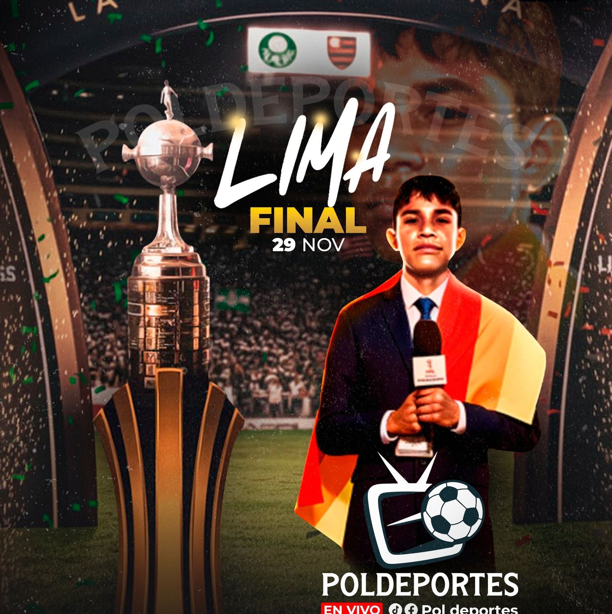 Pol Deportes: Adolescente de 15 años se sube a lo alto de un cerro para trasmitir la final de la Copa Libertadores | DEPORTES | TROME.COM