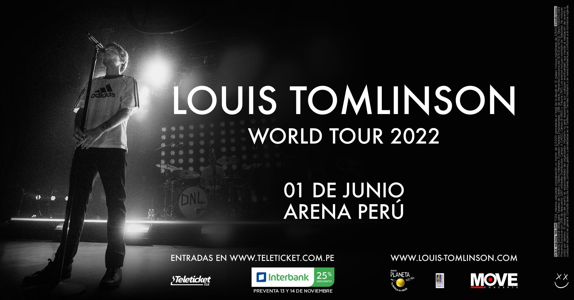 Louis Tomlinson: ex One Direction confirma concierto en Perú para el 1 de junio del 2022