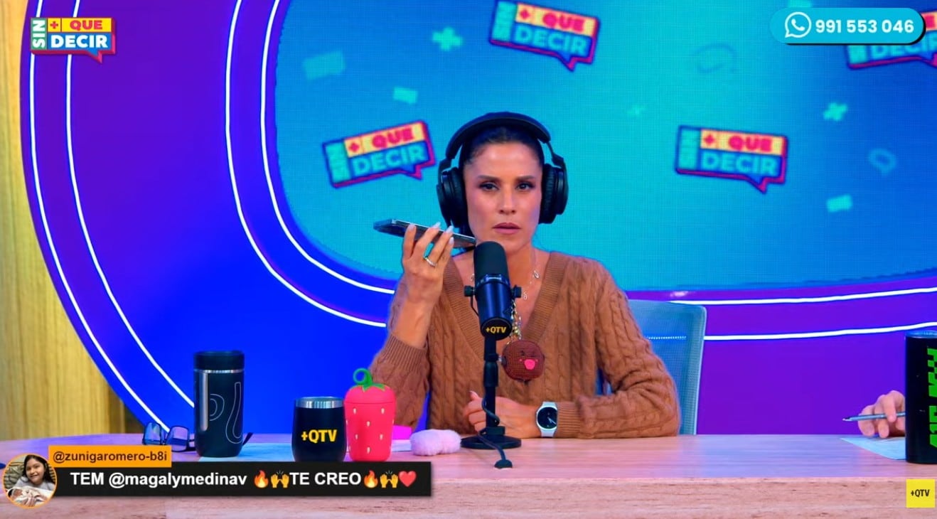 María Pía se comunicó vía telefónica con Magaly Medina.
