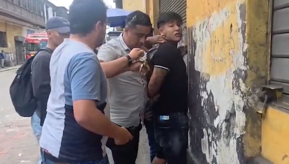 TROME | Atrapan a delincuente acusado de robar cámara a turista (Municipalidad de de Lima)