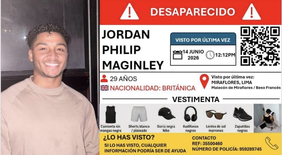 Jordan Maginley desapareció el pasado 14 de junio.