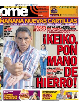 ¡KEIKO, PON MANO DE HIERRO!