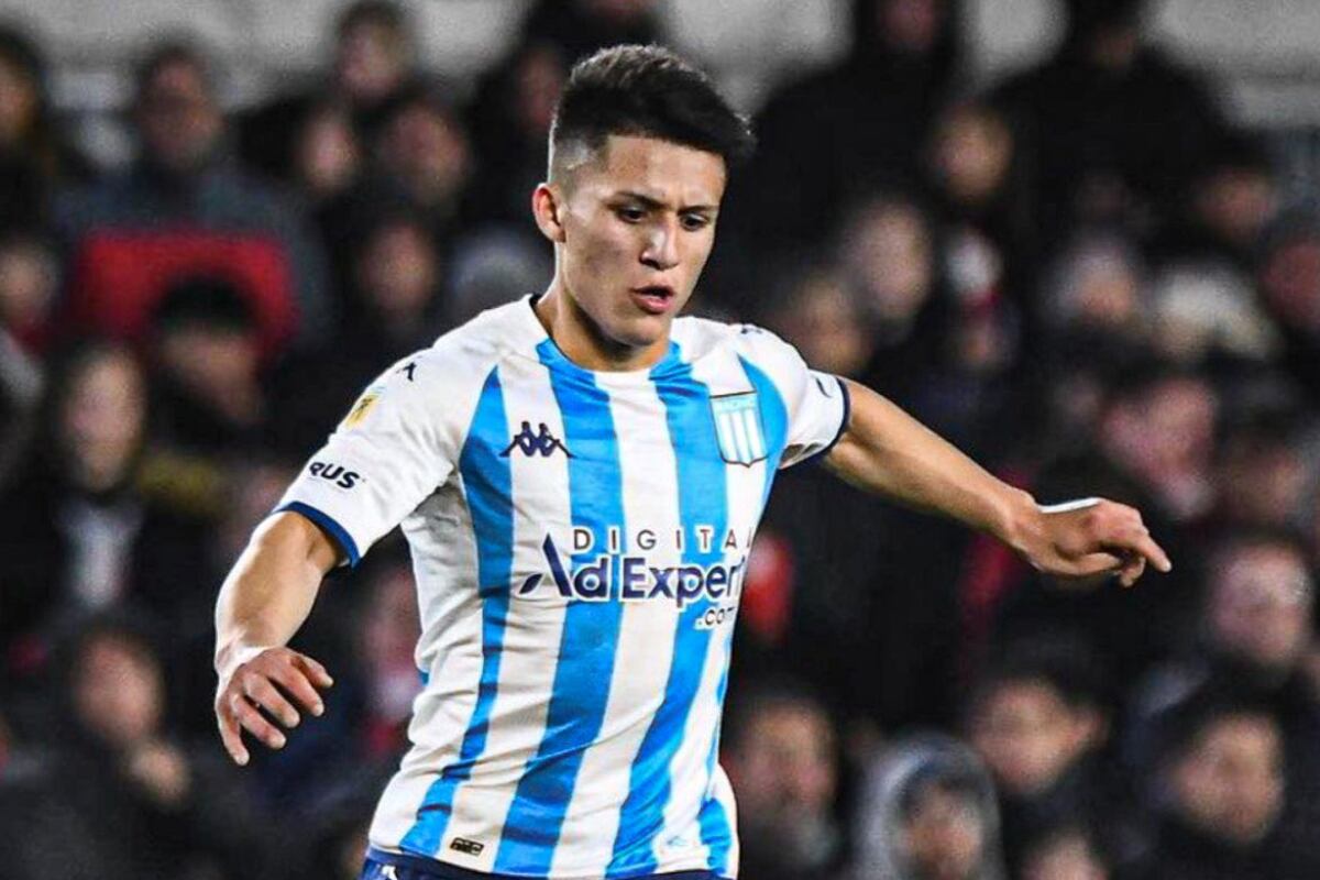 Catriel Cabellos con la camiseta del Racing Club. (Foto: Liga Profesional)