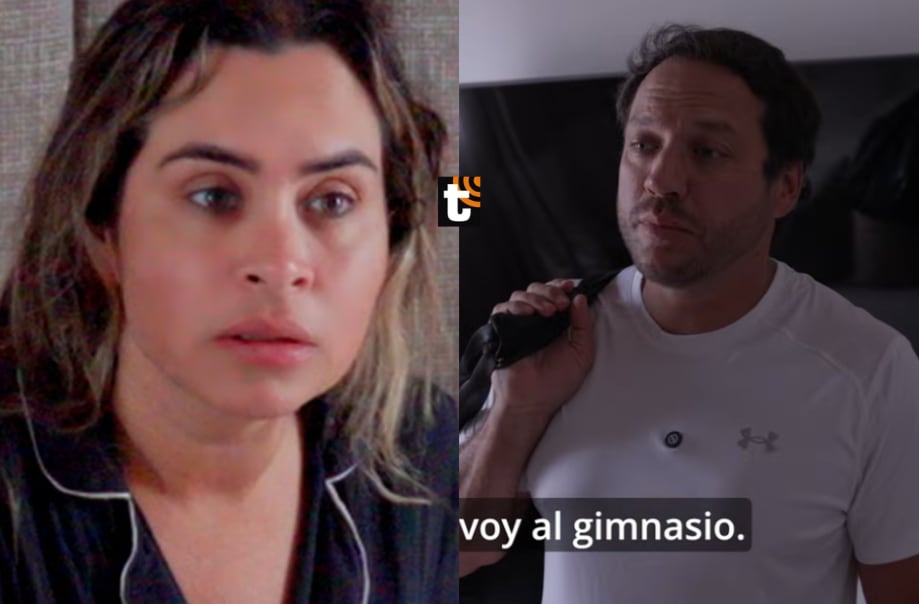Ethel Pozo se molesta porque Julián Alexander se la vive en el gimnasio.