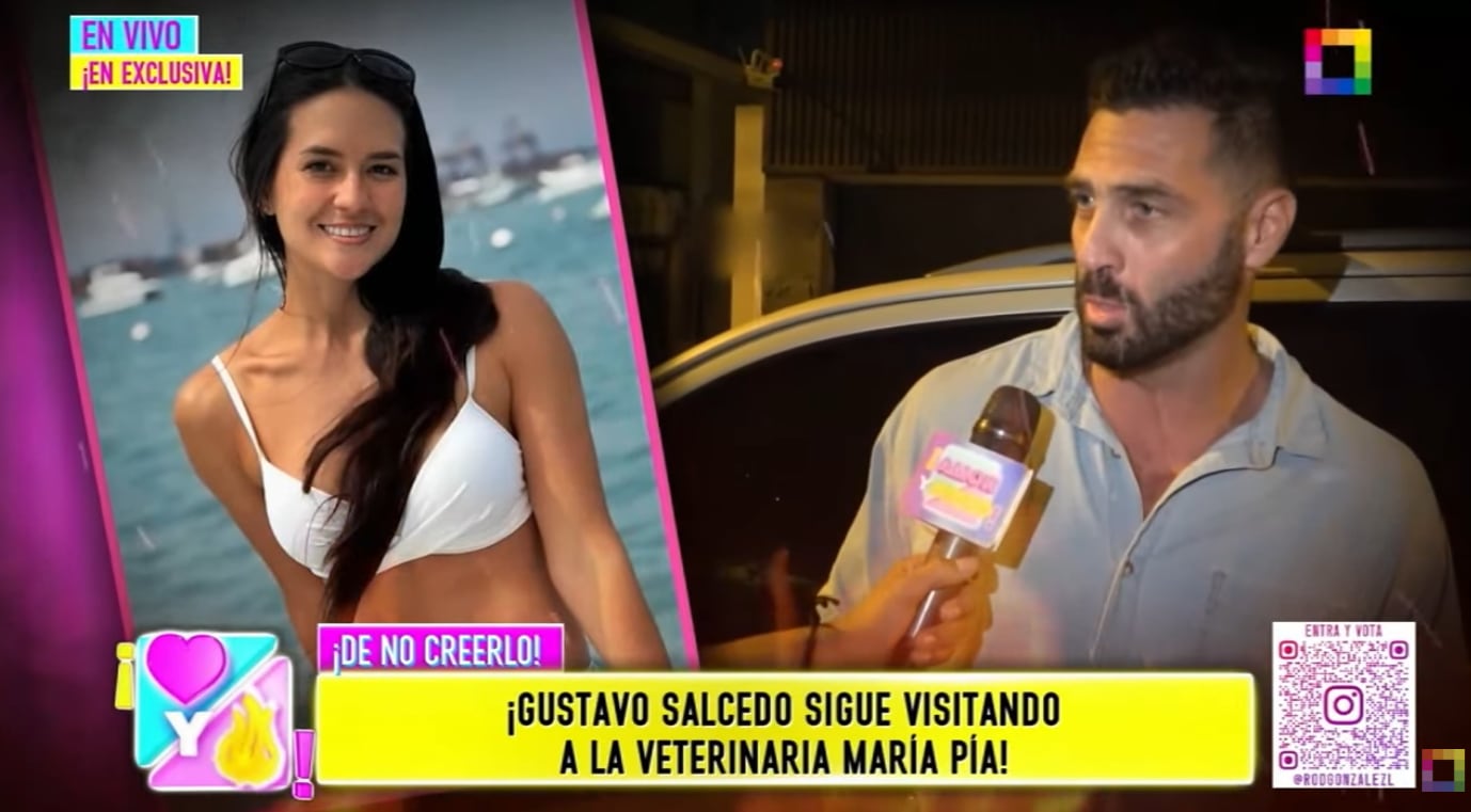 Gustavo Salcedo responde qué hay entre él y María Pía Vallejos.