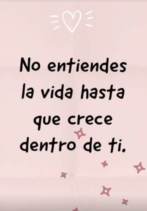 María Fe compartió este mensaje en sus redes sociales. (Instagram)