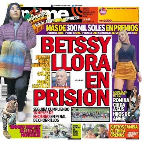 BETSSY LLORA EN PRISIÓN