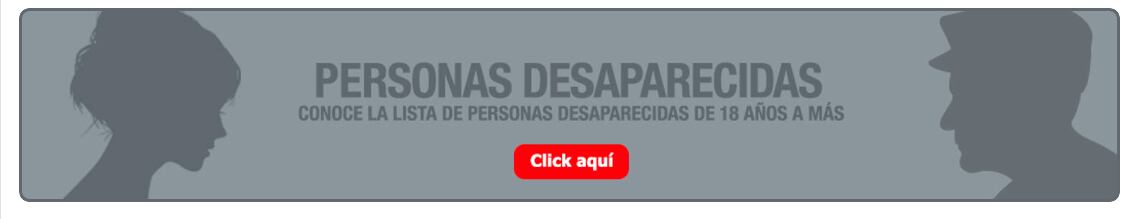 Lista de personas desaparecidas