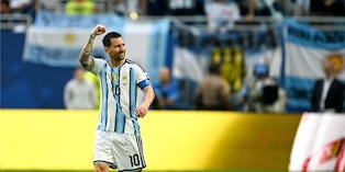Lionel Messi también marcó en el Argentina vs. Cabo Verde. (Photo by CHANDAN KHANNA / AFP)