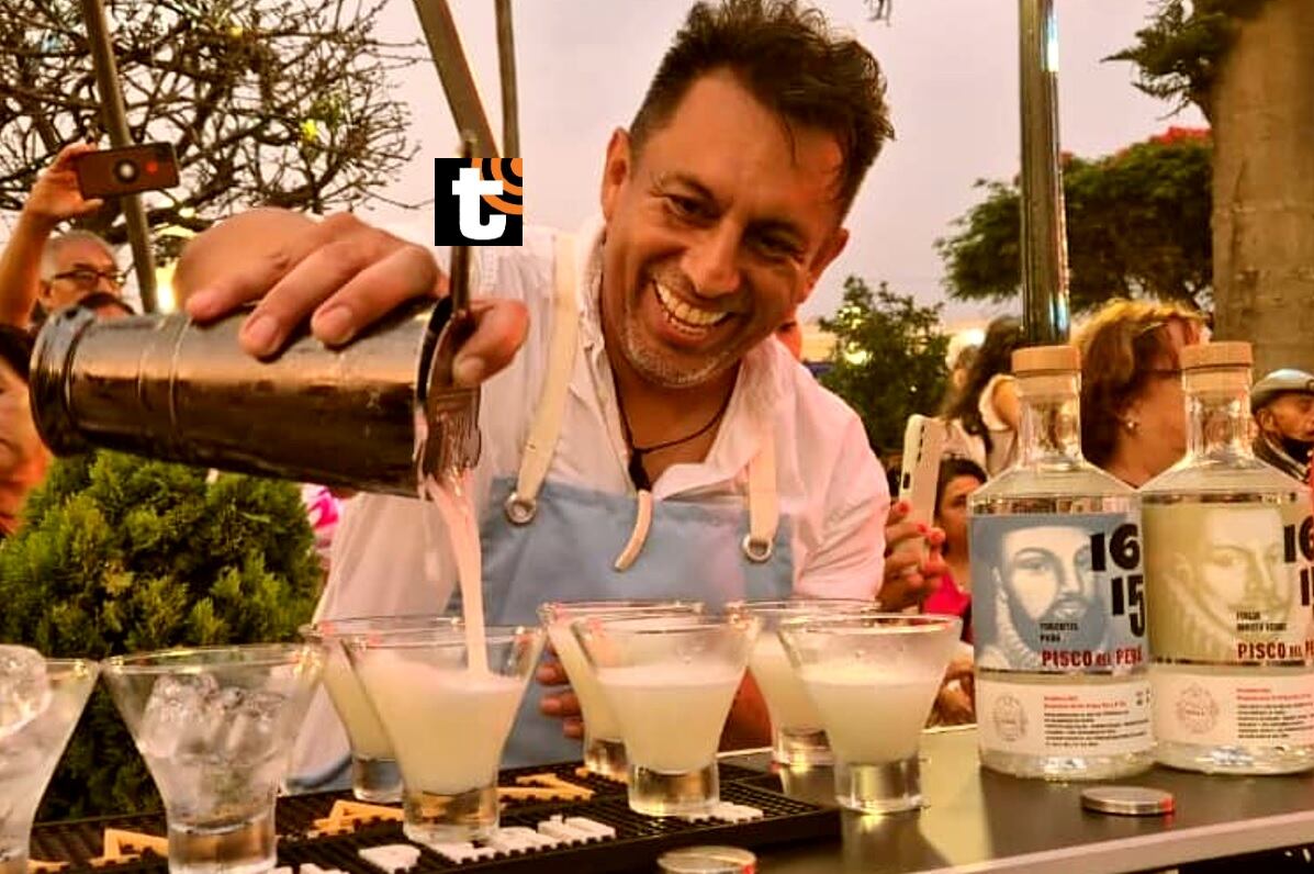 Celebraciones por el Día del Pisco Sour 2024 en Surco. (Isabel Medina / Trome).