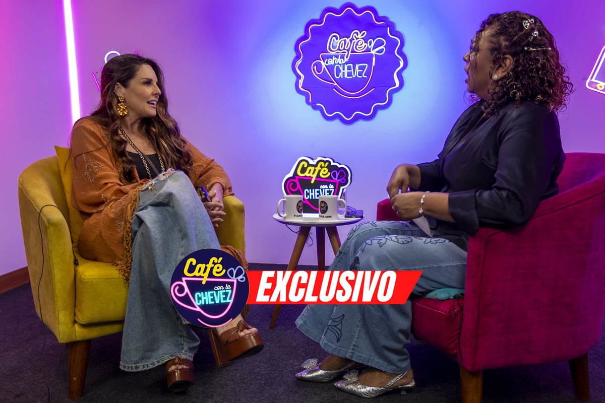 Rebeca Escribens en 'Café con la Chevez'. Foto: @Photo.Gec
