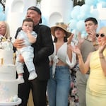 Brad Pizza y Dailyn Curbelo celebraron primer cumpleaños de sus mellizos
