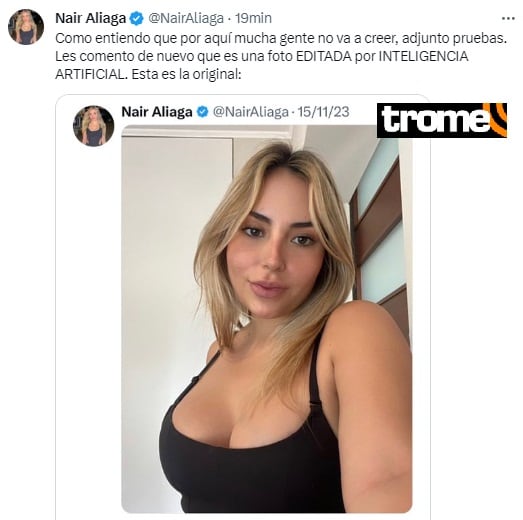 Periodista Nair Aliaga hace grave denuncia.