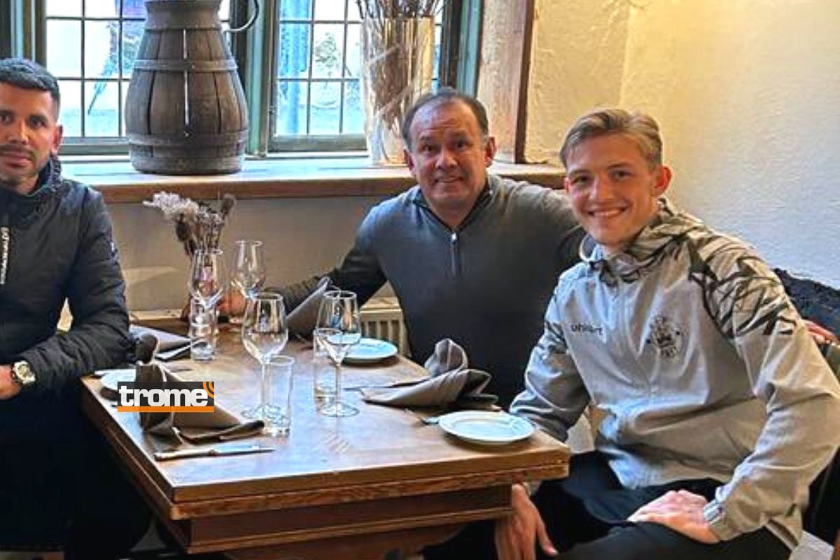 Juan Reynoso se reunió con Oliver Sonne en Dinamarca (@seleccionPeru)