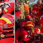 Venezuela: Grupo USAR Perú rescata a adulta mayor tras terremotos