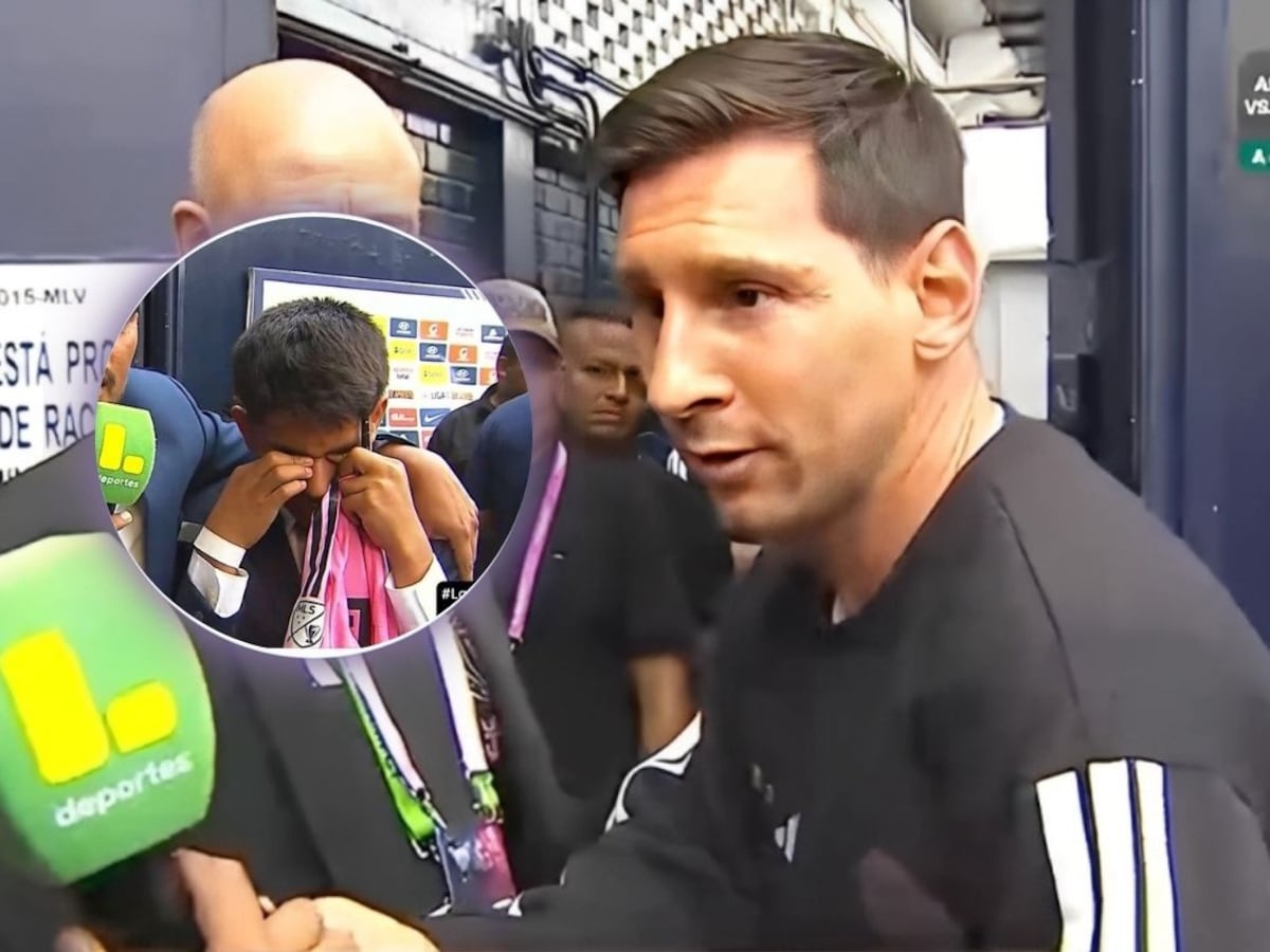 Lionel Messi firmó camiseta para Pol Deportes y este se emociona hasta las lágrimas | VIDEO: Latina TV