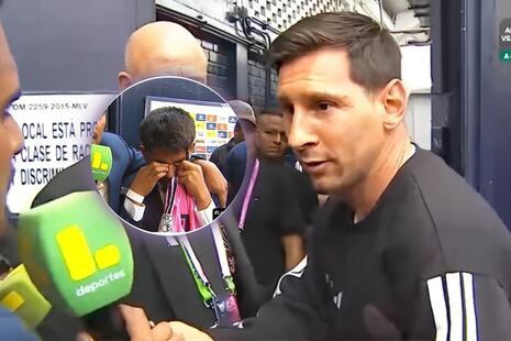 Lionel Messi hizo llorar a Pol Deportes tras firmar su camiseta en Matute