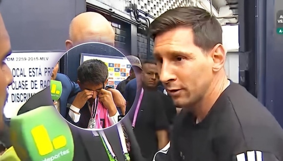 Lionel Messi firmó camiseta para Pol Deportes y este se emociona hasta las lágrimas | VIDEO: Latina TV