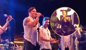 Pamela Franco y Christian Domínguez se presentaron en Ica a pocos metros de distancia: ¿Guerra de indirectas?