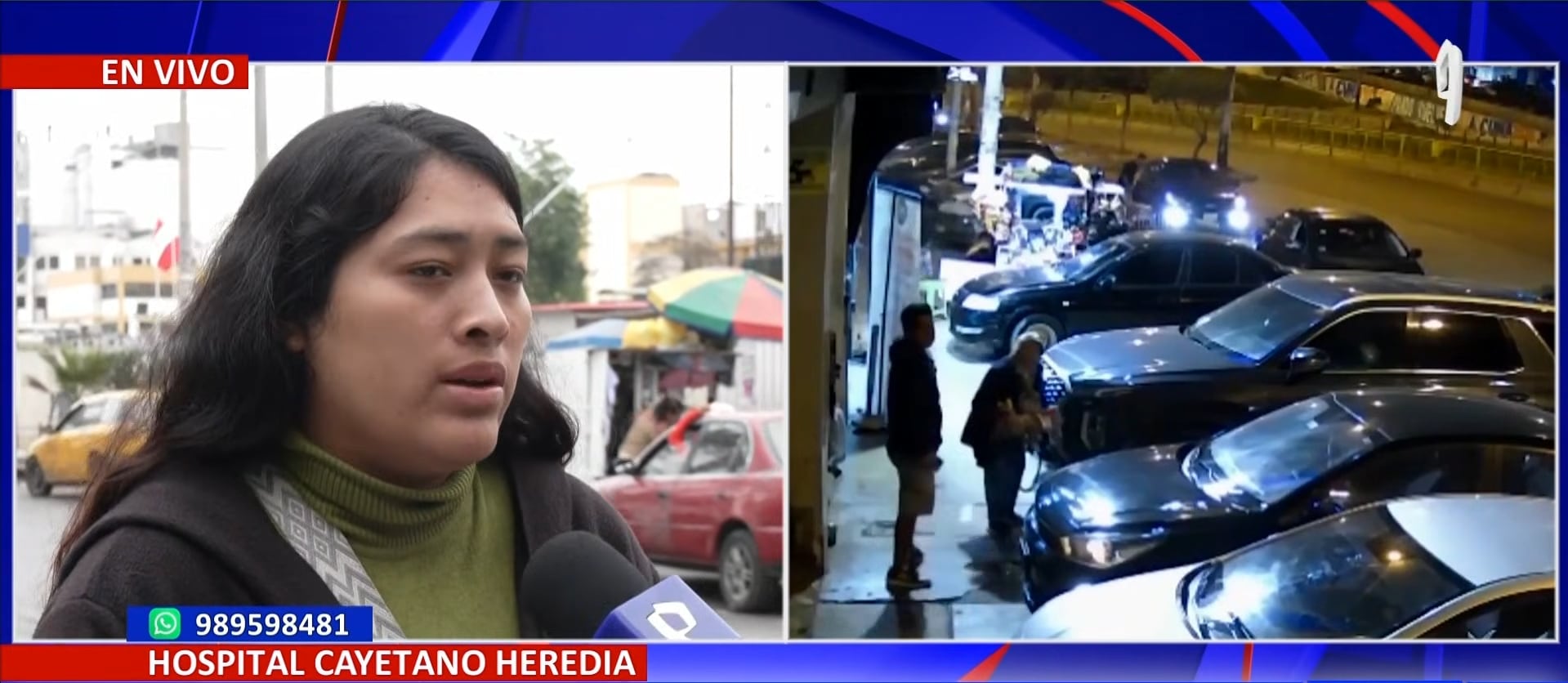 Mujer queda gravemente herida tras recibir una bala. (Foto: Panamericana)
