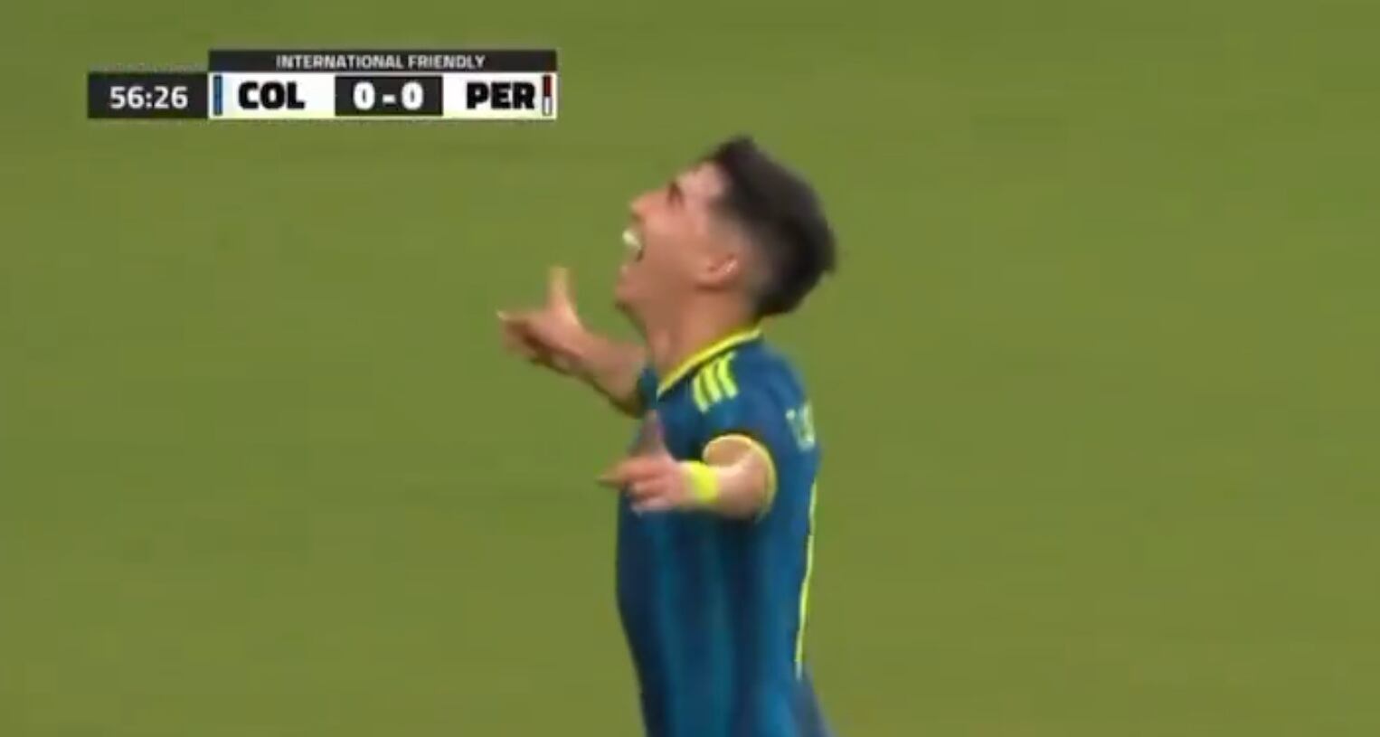 Samuel Velásquez marca un GOLAZO para Colombia en el duelo ante Perú en Miami | VIDEO