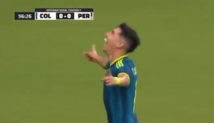 Samuel Velásquez marca un GOLAZO para Colombia en el duelo ante Perú en Miami | VIDEO