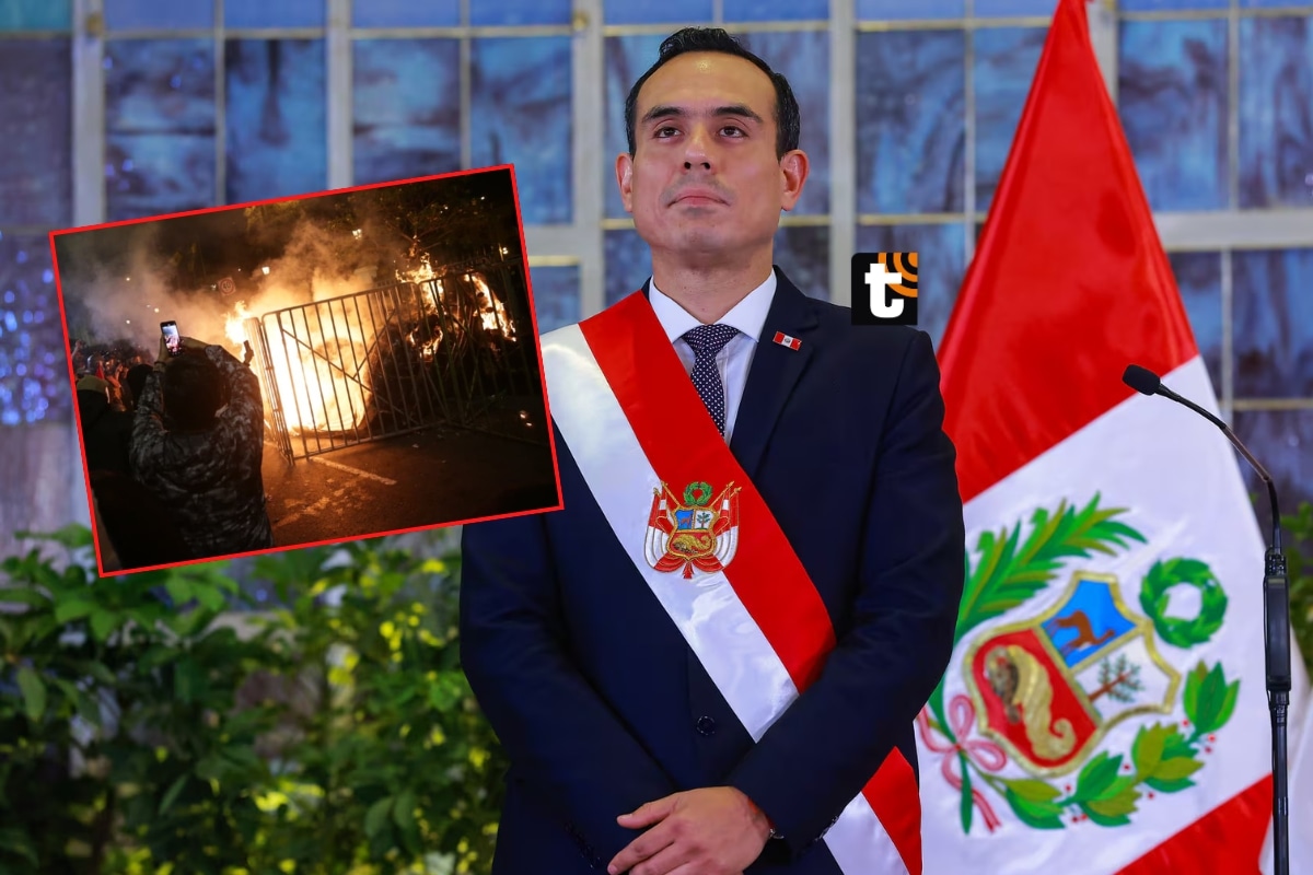 TROME - Mandatario envía potente mensaje tras el incendio que provocaron los manifestantes.