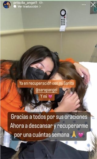 La intérprete mexicana alarmó a sus miles de seguidores en sus redes sociales (Foto: Priscila Ángel / Instagram)