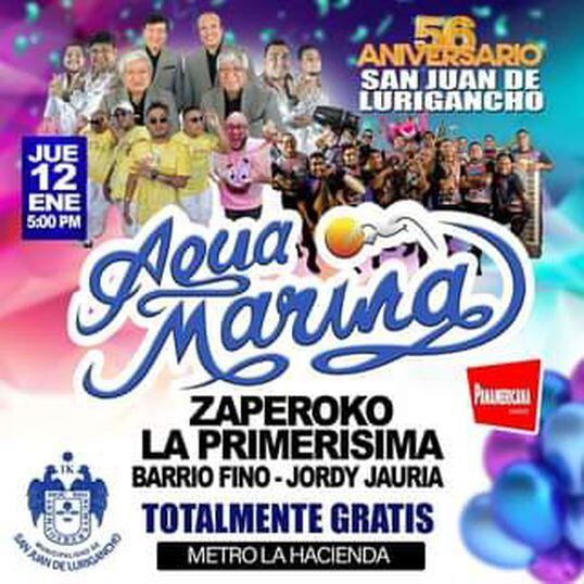 Municipalidad de San Juan de Lurigancho anunció artistas que se presentarían en verbena por su aniversario. (Foto: Difusión)