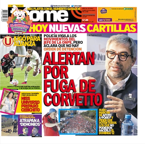 ALERTAN POR FUGA DE CORVETTO