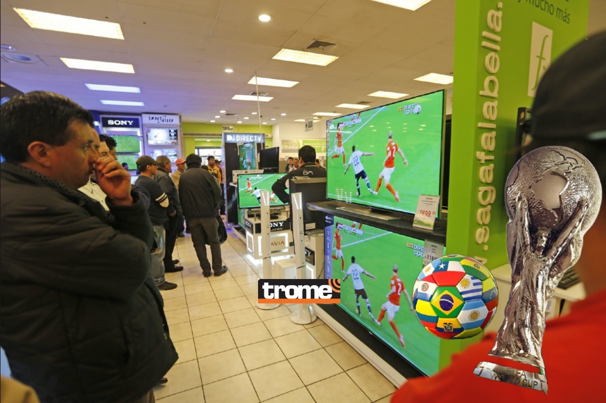Aumenta la compra de televisores impulsada por los eventos deportivos. (Entrevista: Isabel Medina / Compos. Trome)
