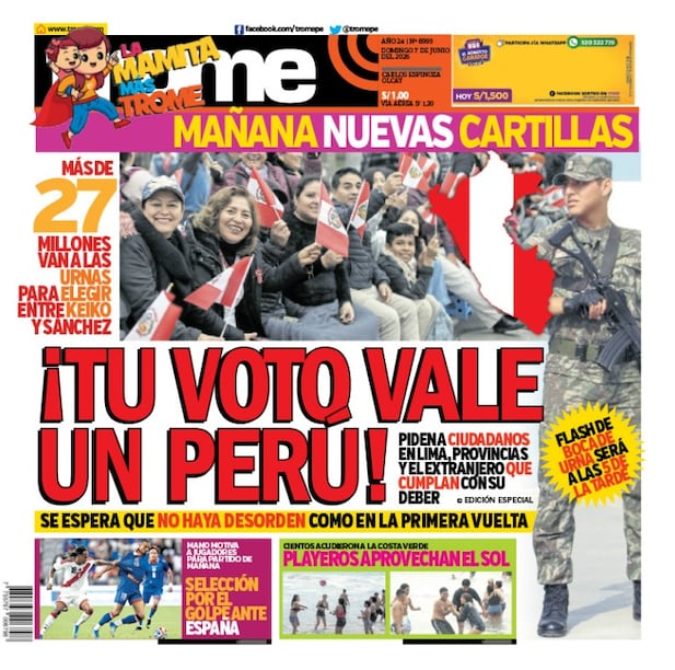 Portada Trome