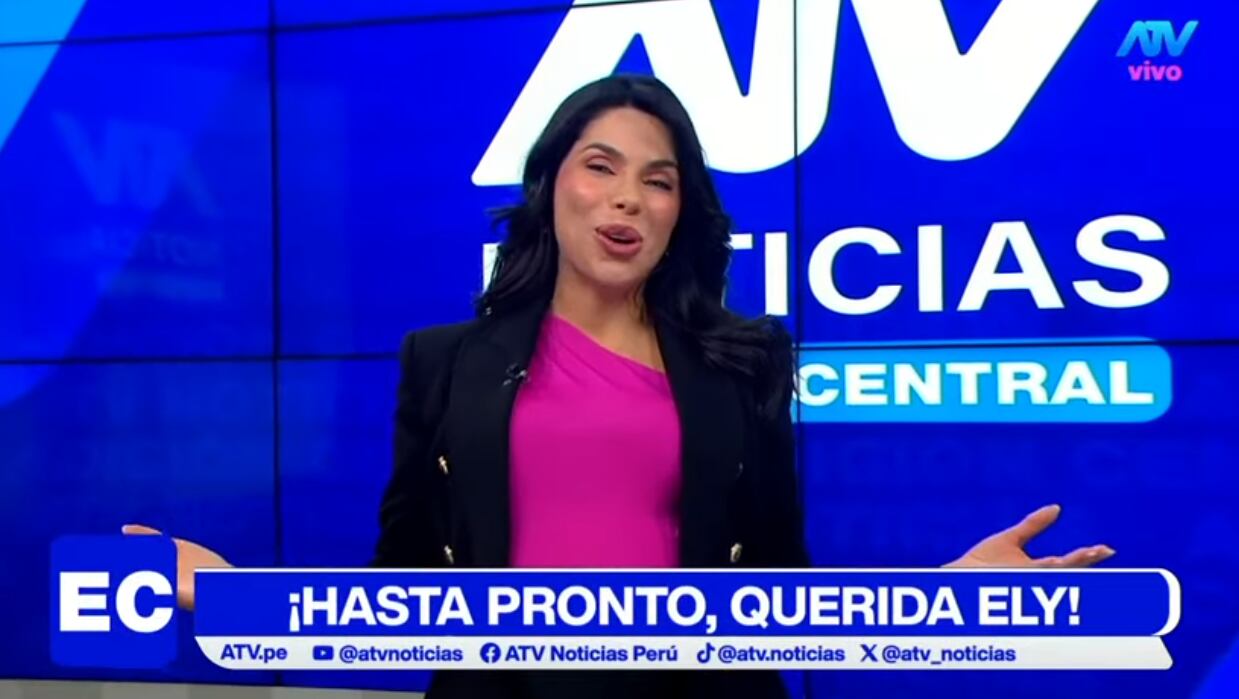 Ely Yutronic se emociona al anunciar que se alejará de 'ATV Noticias Edición Central'.