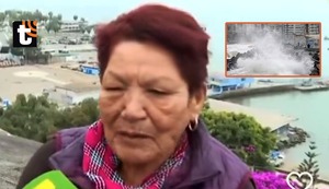 ¡Sin miedo al peligro! Señora sorprende al decir que quiere ver tsunami de cerca: “Lo traigo a mi nieto para que conozca”