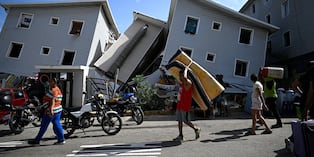Imágenes del terremoto en Venezuela. Foto: Federico PARRA / AFP