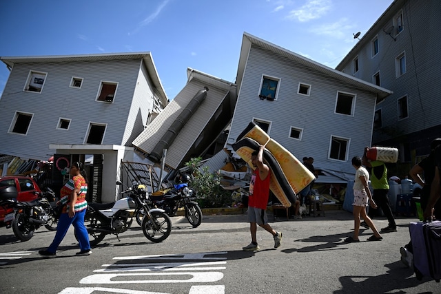 Imágenes del terremoto en Venezuela. Foto: Federico PARRA / AFP