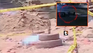 ¡Macabro! Revelan imágenes del preciso momento en que abandonan cadáver en el río Rímac