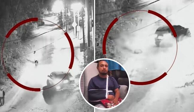 Chosica: jóvenes sobreviven de milagro a violento choque