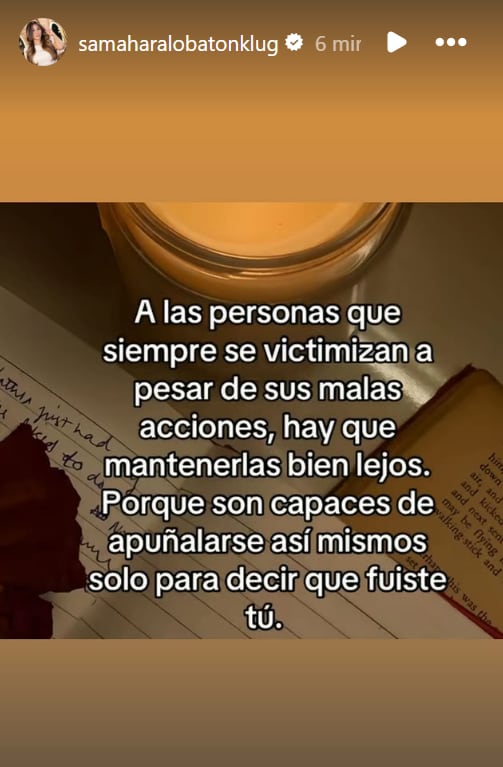 Samahara Lobatón lanza contundente mensaje luego que Bryan Torres afirmara que él terminó con ella.