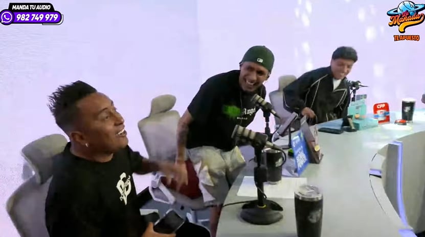 Christian Cueva visita La Manada